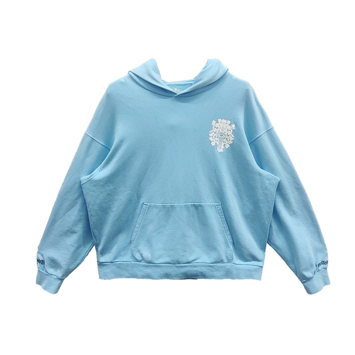 Authentic Chrome Hearts Chrome Hearts Dagger Blue Hoodie – front view