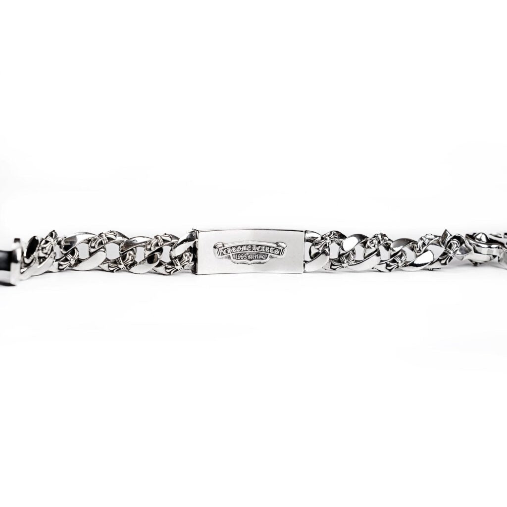 Chrome Hearts Dagger ID Fancy Link Clip Bracelet – bracelet back view