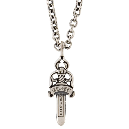 Chrome Hearts Dagger Necklace – necklace front view