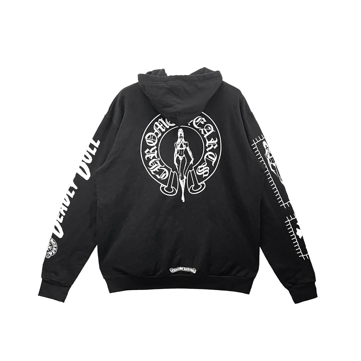Chrome Hearts Deadly Doll Comic Horseshoe Hoodie – hoodie front view