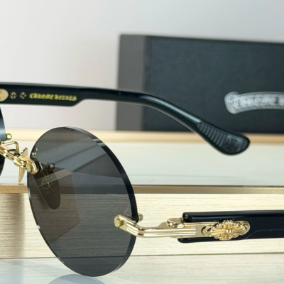 Authentic Chrome Hearts Chrome Hearts Deep III Sunglasses – front view
