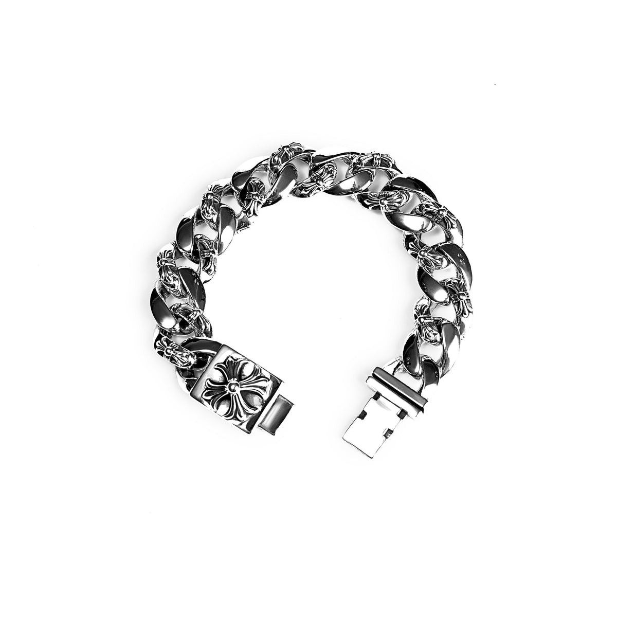 Chrome Hearts Fancy Chain Box Bracelet – bracelet front view