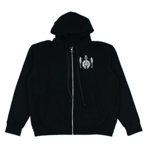 Authentic Chrome Hearts Chrome Hearts Foti Harris Teeter Space Suit Zip Hoodie – front view