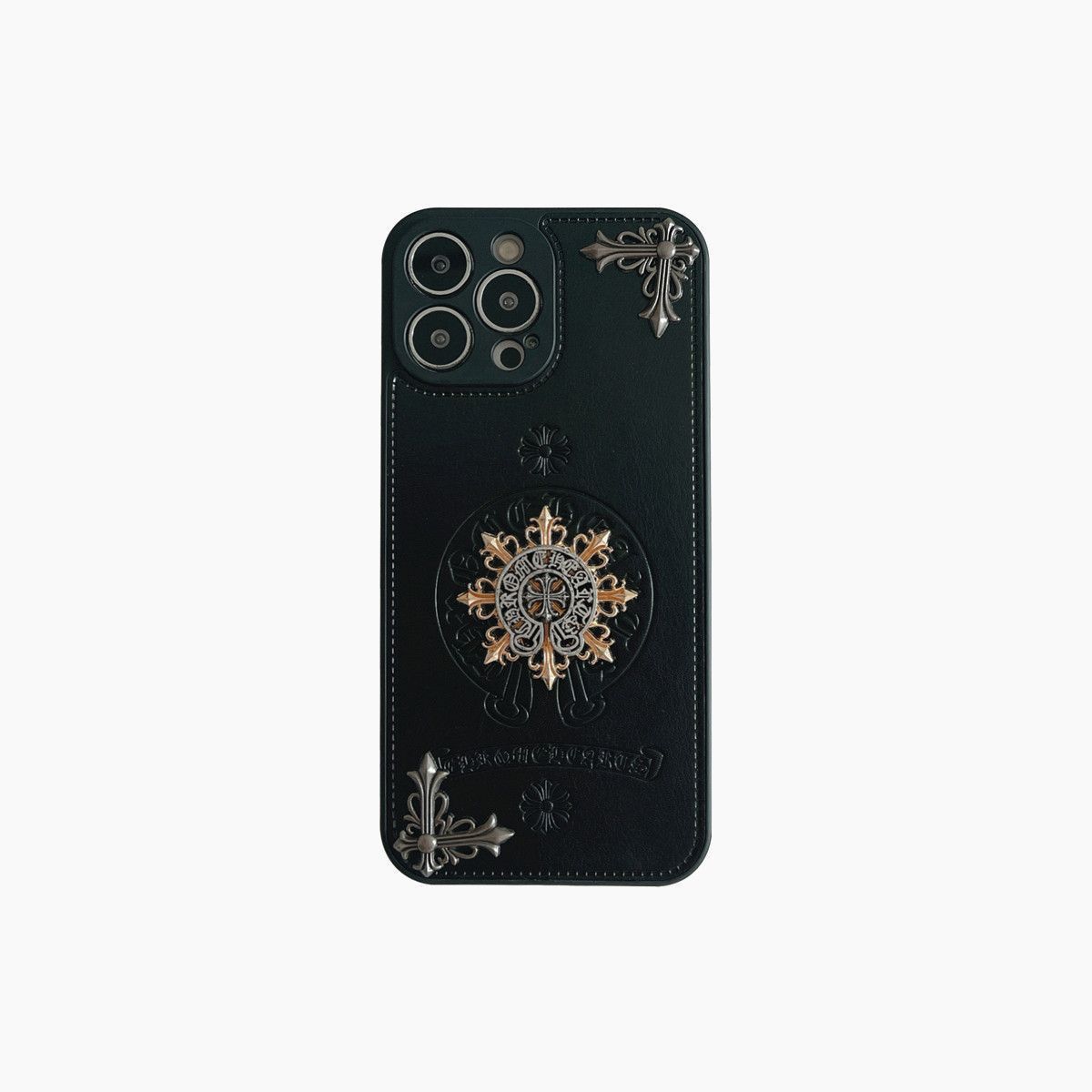 Chrome Hearts Golden Horse Shoe Iphone Case – shoes front view