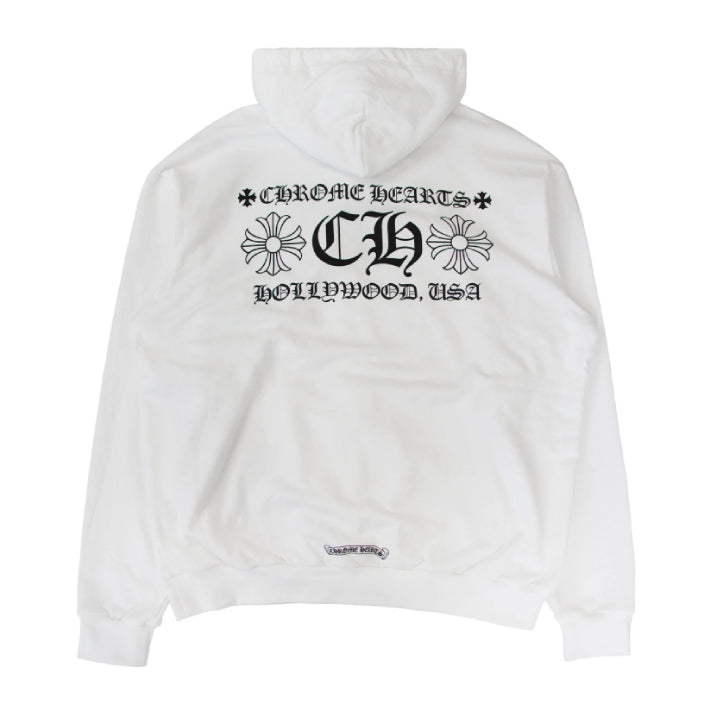 Chrome Hearts Hollywood Patchwork Hoodie – hoodie front view