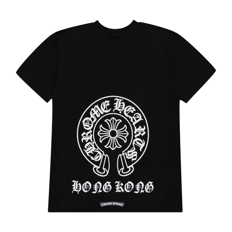 Chrome Hearts Hong Kong Horseshoe Pocket Tee – Black – shirt front view
