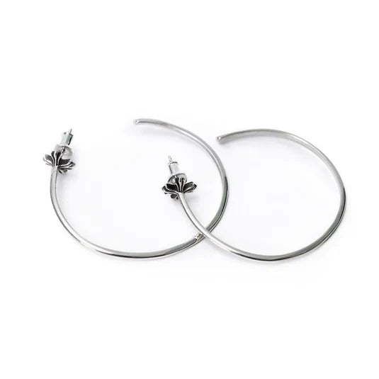Chrome Hearts Hoop Earrings – earrings front view