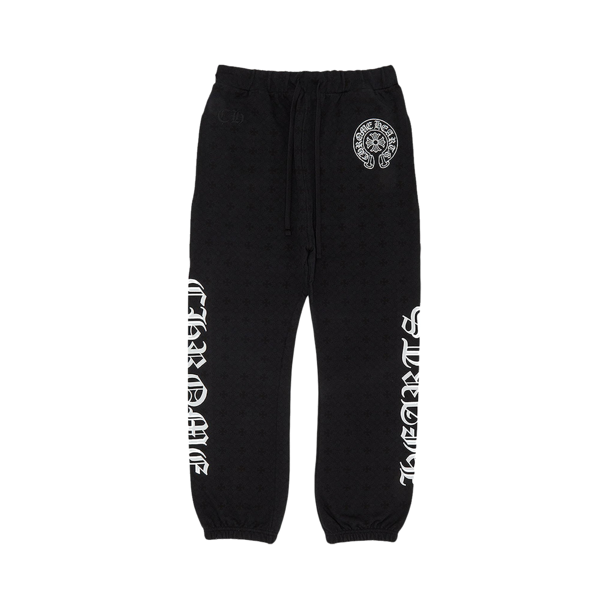 Authentic Chrome Hearts Chrome Hearts Horse Shoe Logo Sweatpants – front view