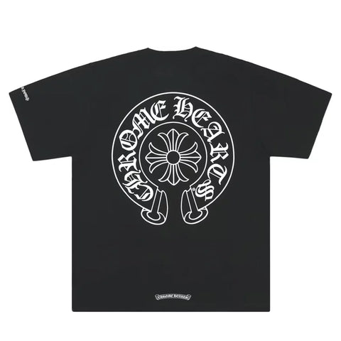 Chrome Hearts Horseshoe Logo Pocket Tee – Black – shirt front view