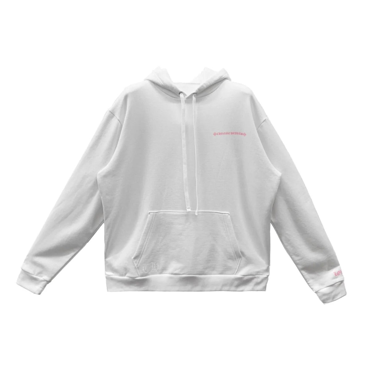Authentic Chrome Hearts Chrome Hearts Laurie Lynn Stark Love You Portrait Pink Letter Hoodie – front view