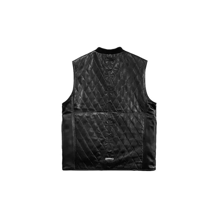 Authentic Chrome Hearts Chrome Hearts Leather Vest – front view