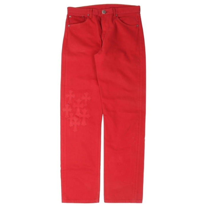 Chrome Hearts Levi’s Cross Patch Jeans – pants front view