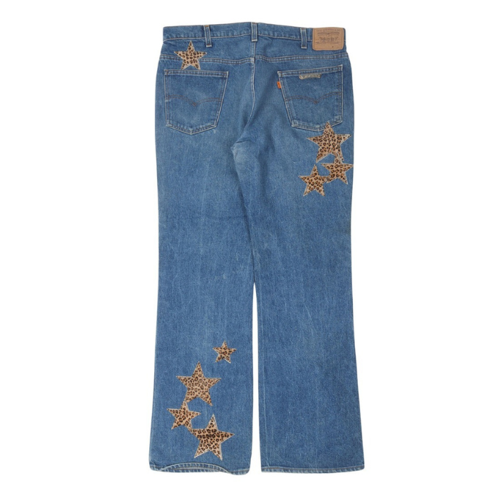 Authentic Chrome Hearts Chrome Hearts Levi’s Star Patch Jeans  Blue – front view