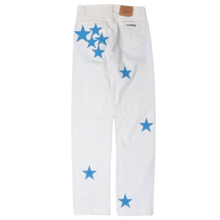 Authentic Chrome Hearts Chrome Hearts Levi’s Star Patch Jeans – front view