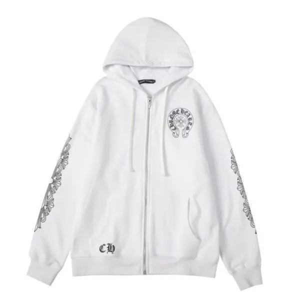 Authentic Chrome Hearts Chrome Hearts Los Angeles Zip-up Hoodie â€“ front view