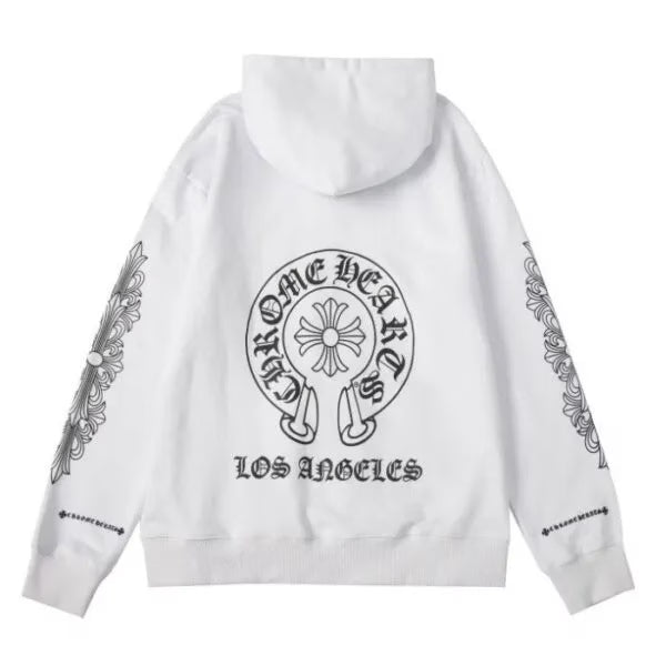 Authentic Chrome Hearts Chrome Hearts Los Angeles Zip-up Hoodie â€“ front view