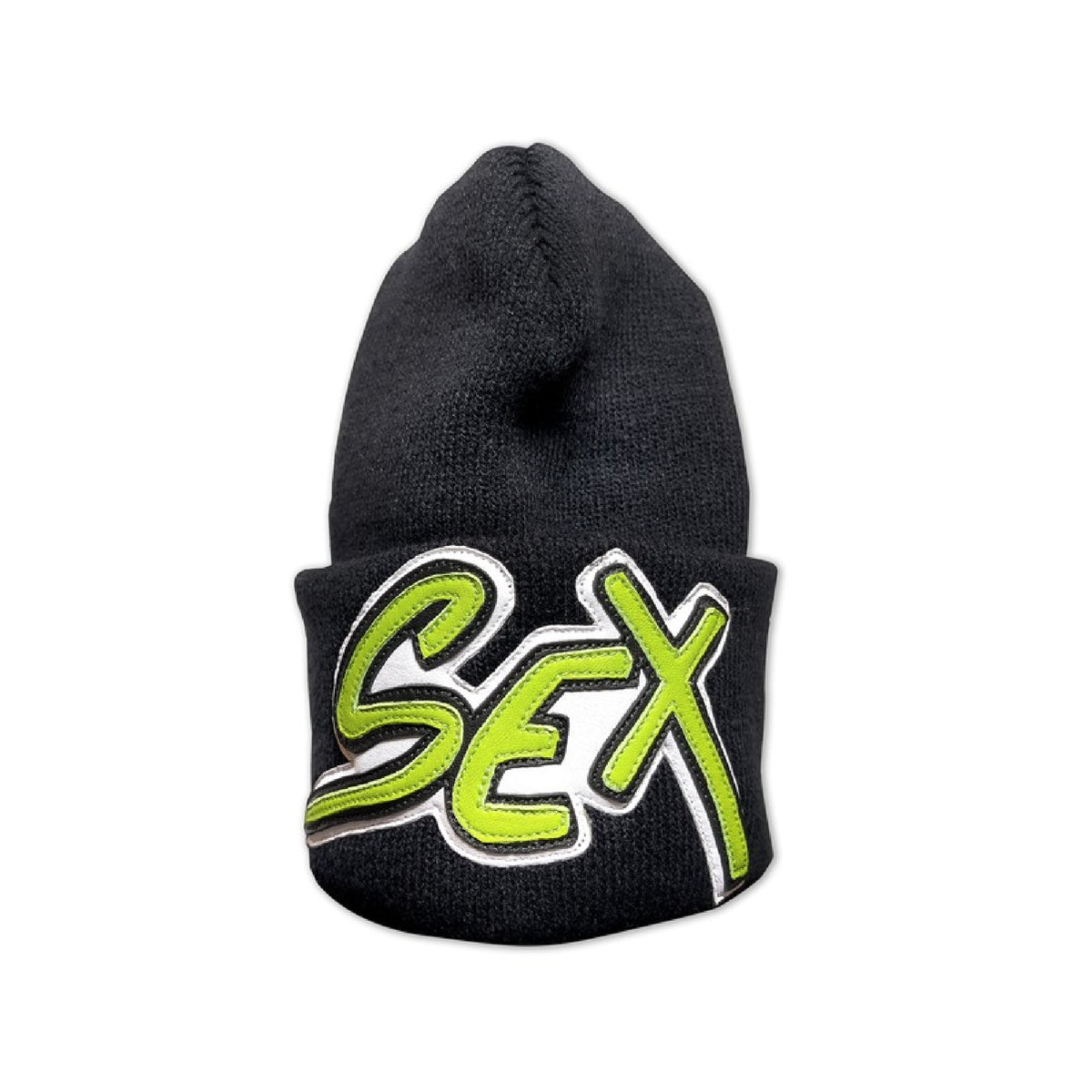 Chrome Hearts Matty Boy Sex Beanie  Black – hat front view