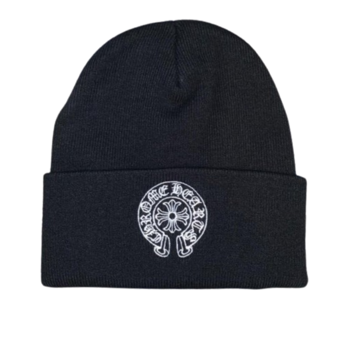 Chrome Hearts Men’s Beanie – Black – hat front view