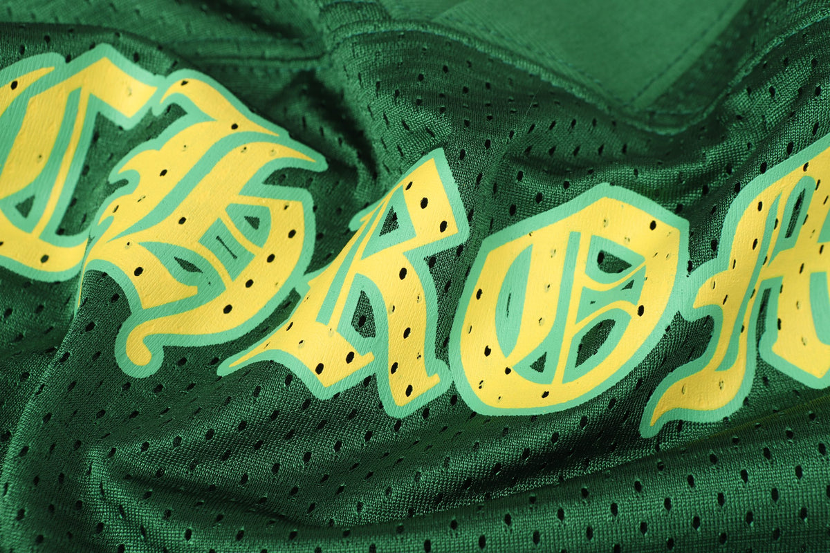 Authentic Chrome Hearts Chrome Hearts Mesh Jersey Green Long Sleeve Tee – front view