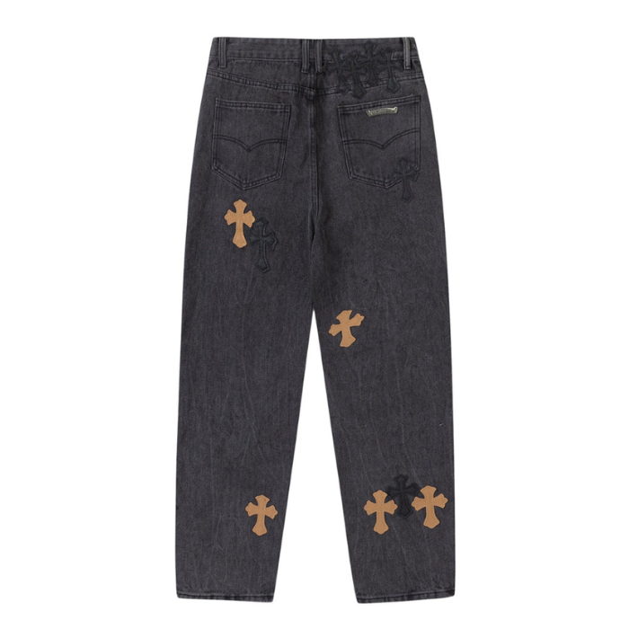 Authentic Chrome Hearts Chrome Hearts Multi Cross Jeans – front view