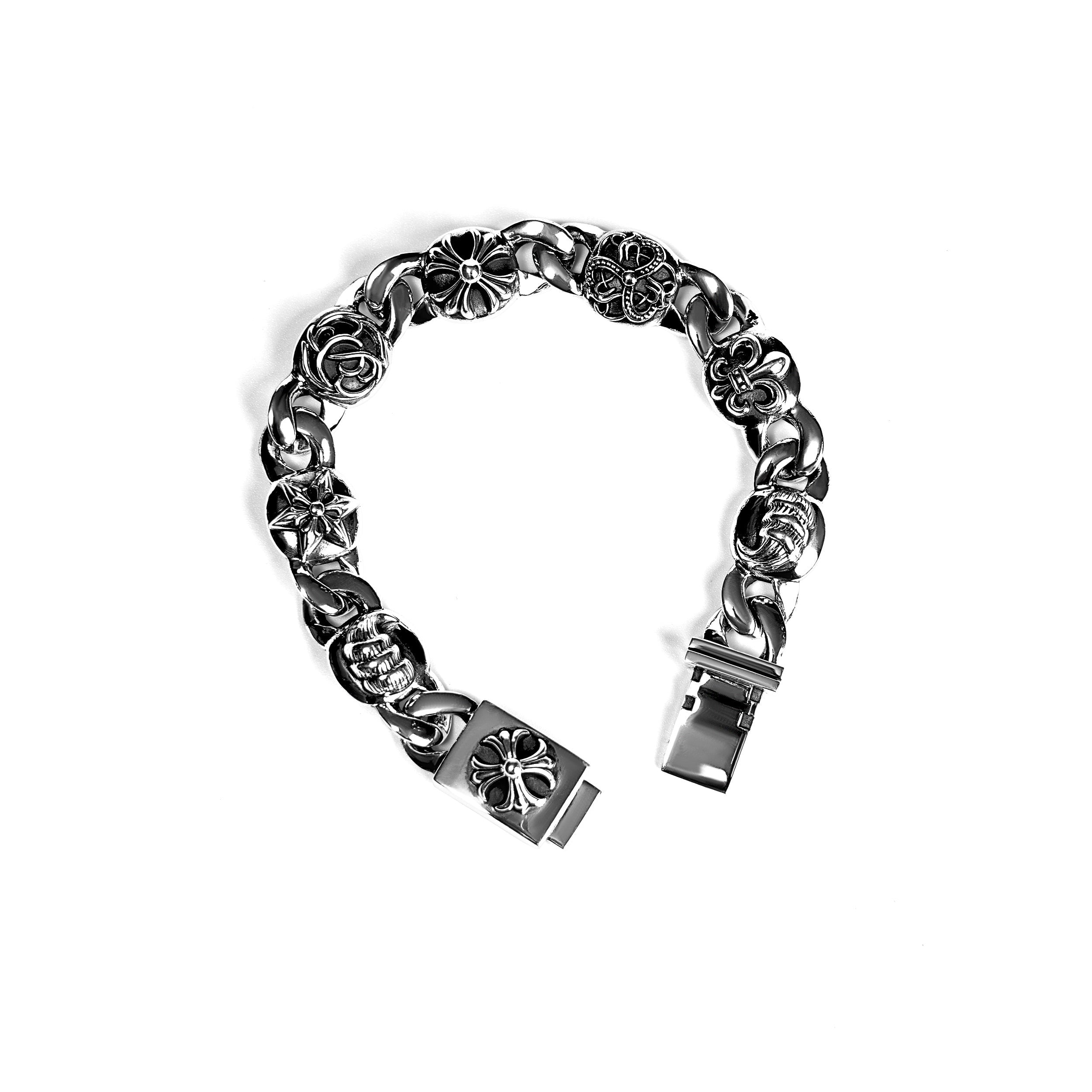 Chrome Hearts Multi Link Bracelet – bracelet front view