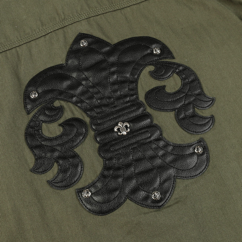 Authentic Chrome Hearts Chrome Hearts Multi Pocket Long Sleeve Shirt – front view