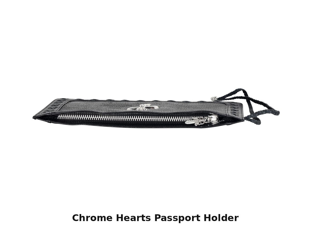Chrome Hearts Passport Holder – wallet detail close-up