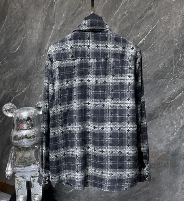 Authentic Chrome Hearts Chrome Hearts Plaid T Shirt – front view