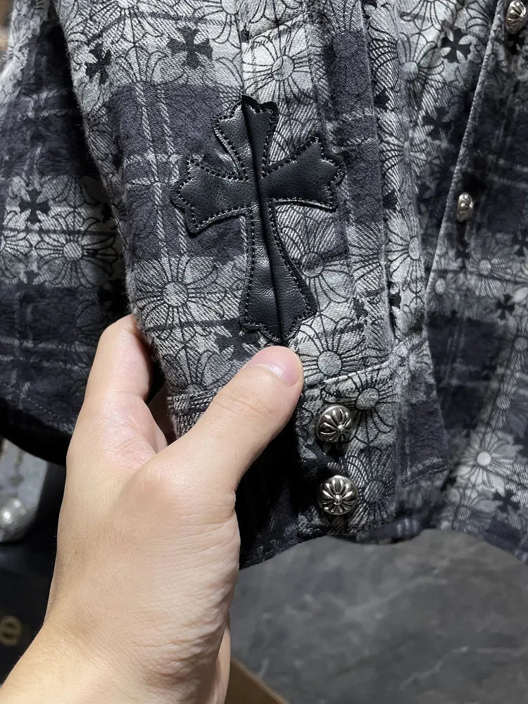 Authentic Chrome Hearts Chrome Hearts Plaid T Shirt – front view