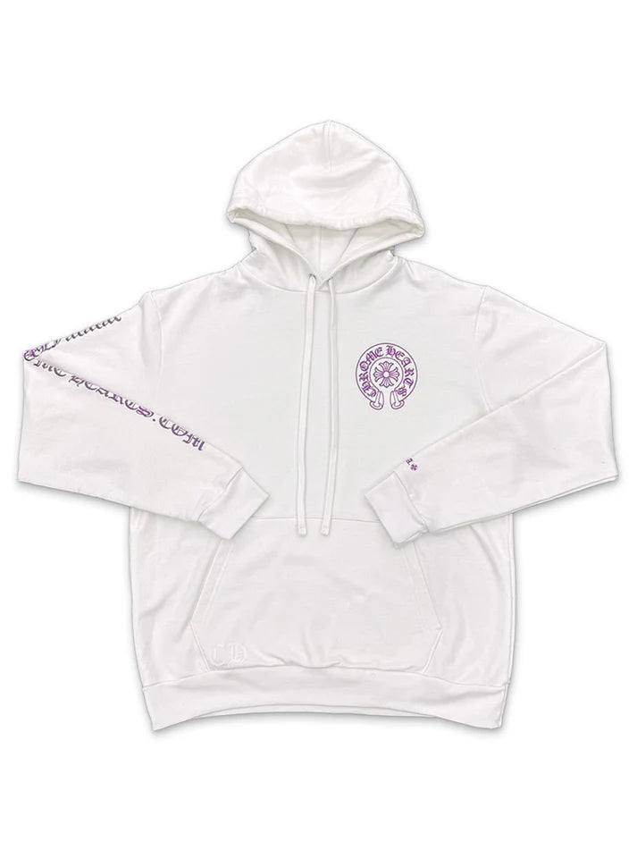 Chrome Hearts Purple Glitter Hoodie – hoodie front view