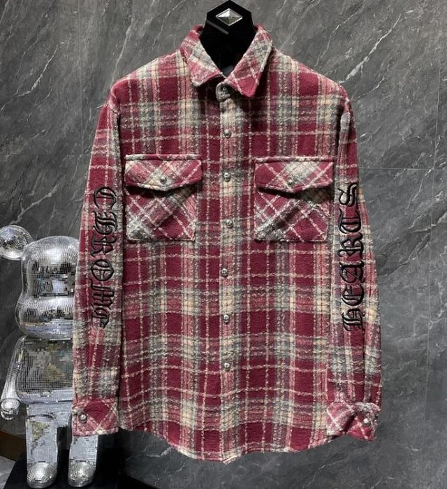 Authentic Chrome Hearts Chrome Hearts Retro Red Casual T Shirt – front view