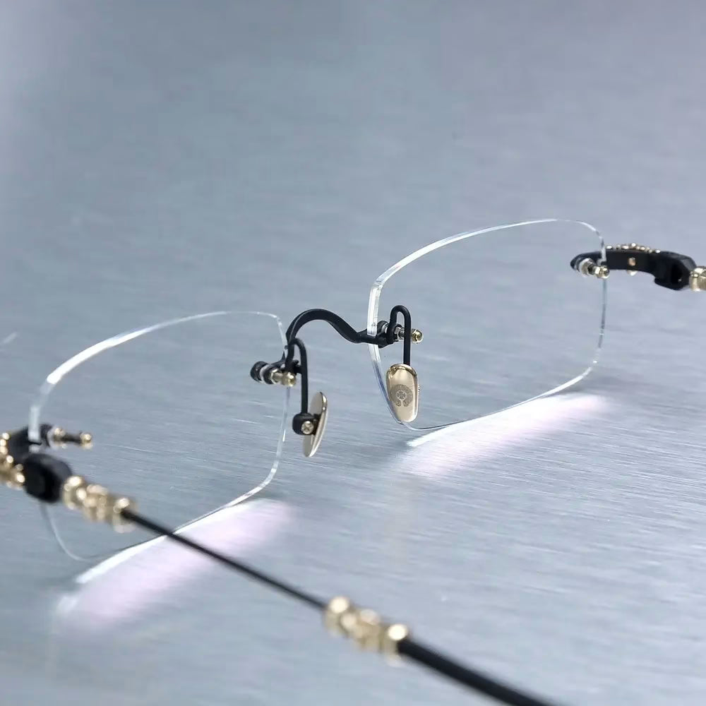 Authentic Chrome Hearts Chrome Hearts Signature Rimless Glasses â€“ front view