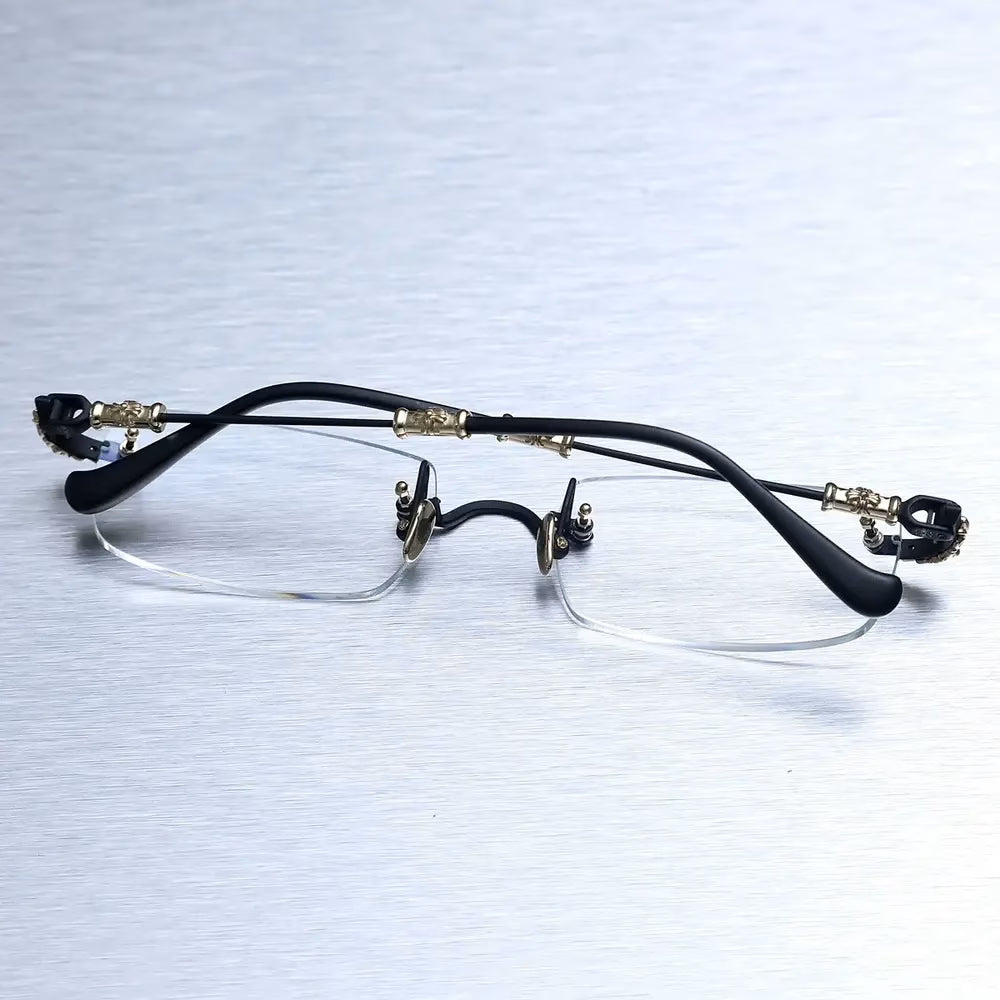 Authentic Chrome Hearts Chrome Hearts Signature Rimless Glasses â€“ front view
