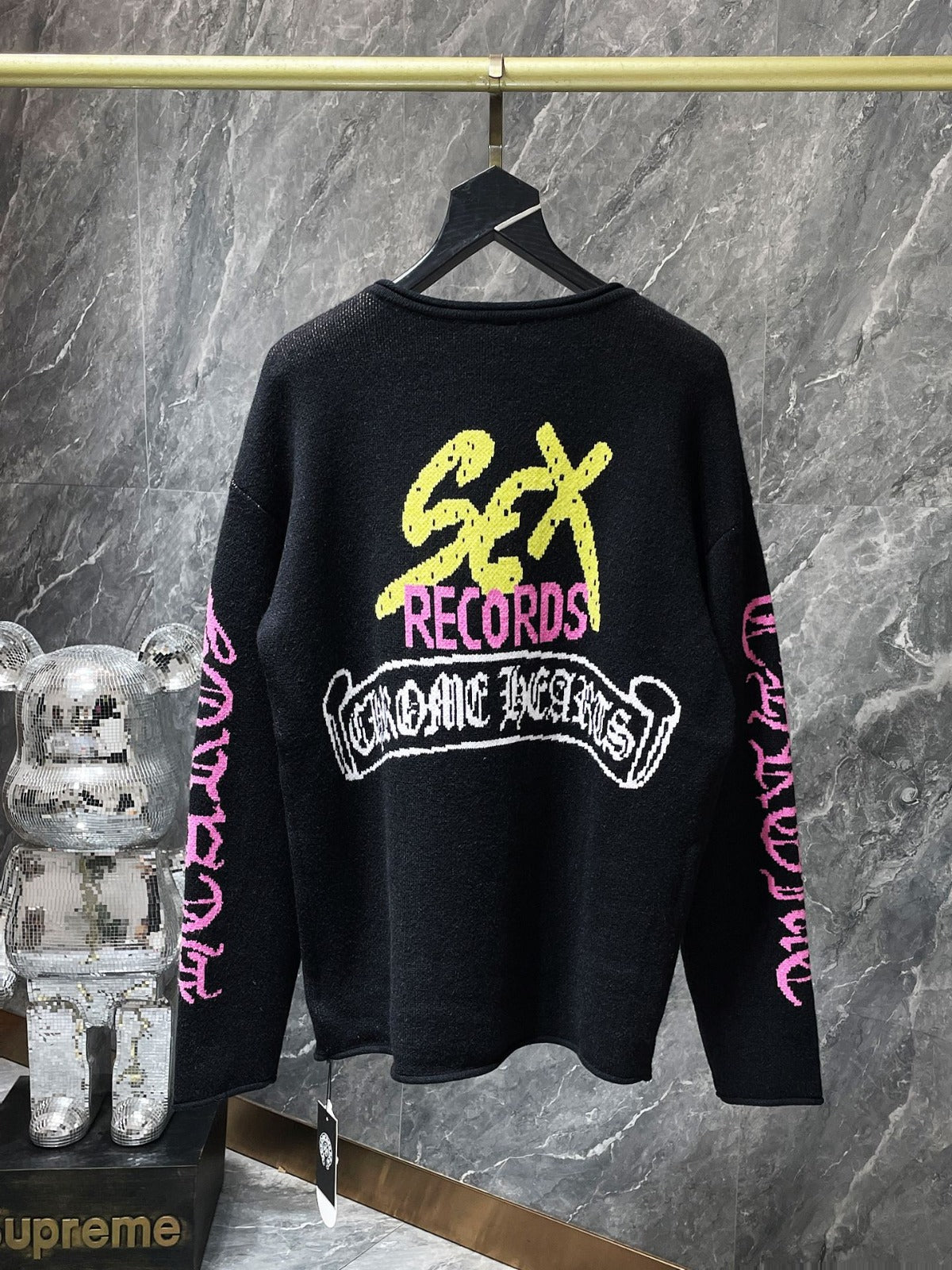 Chrome Hearts Sex Records Wool Sweatshirt – hoodie front view