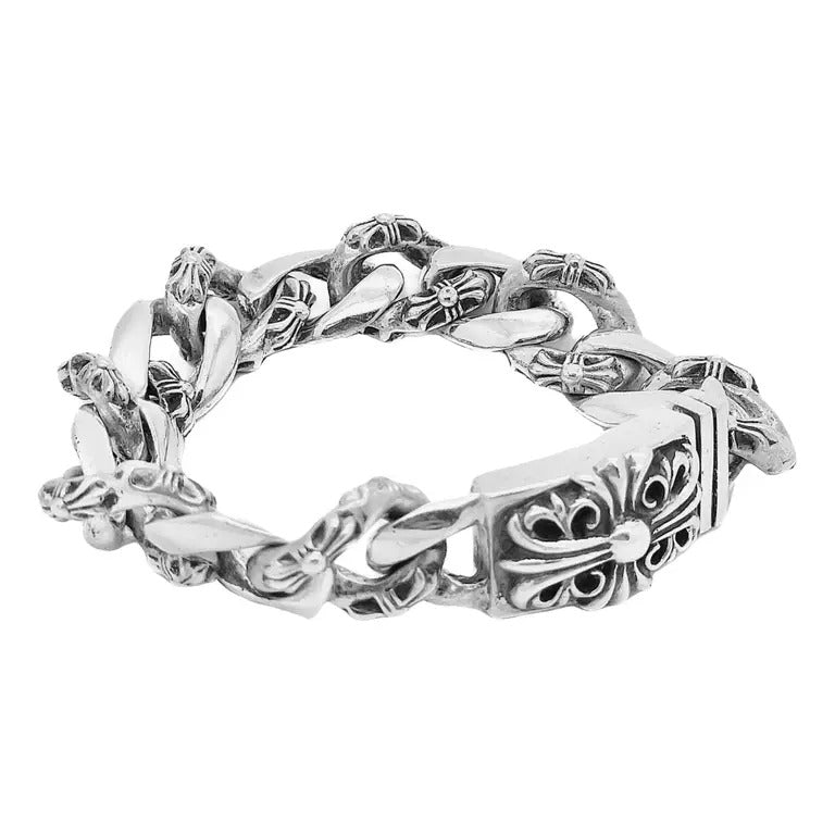 Chrome Hearts Silver Bracelet – bracelet front view