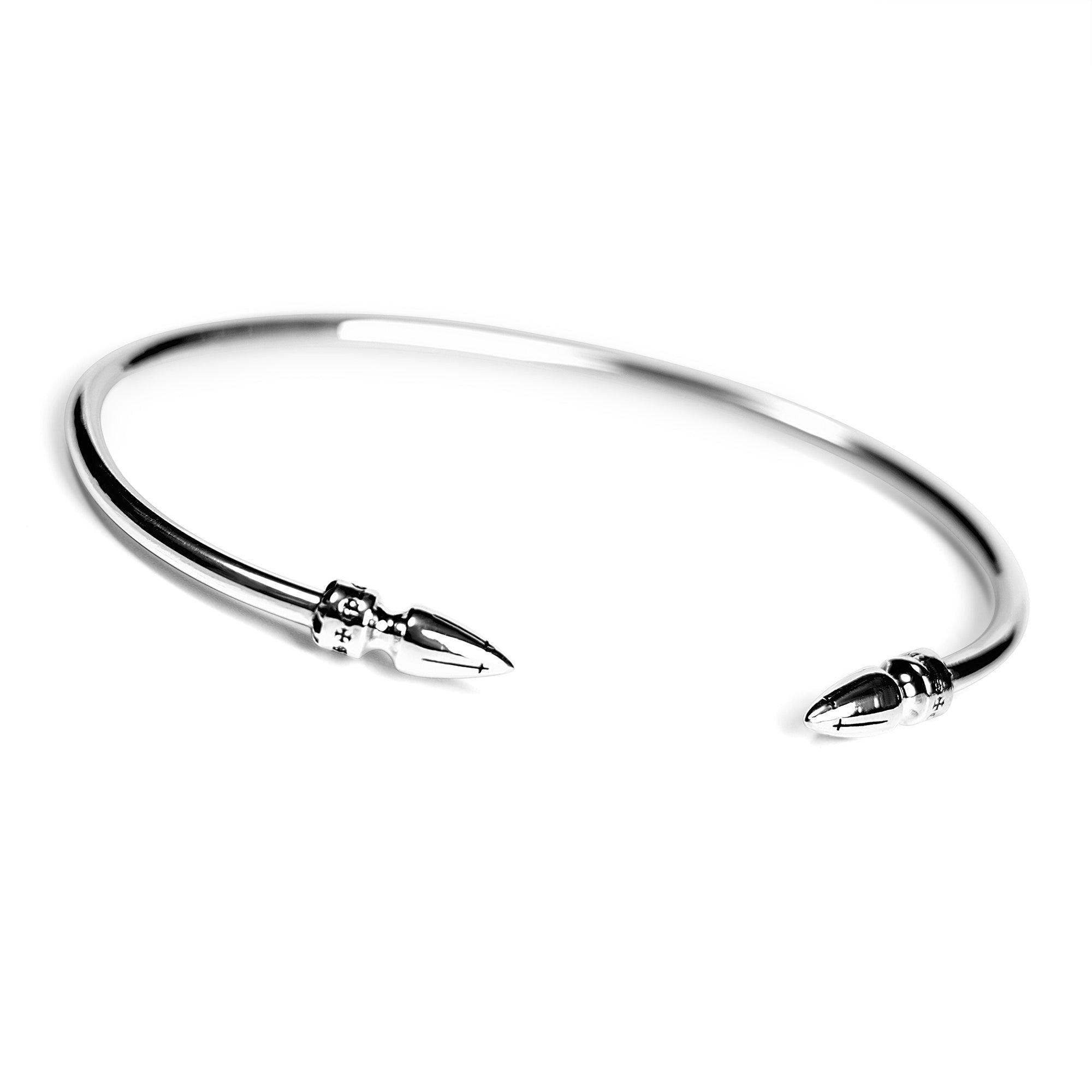 Chrome Hearts Skinny Spike Cuff – bracelet back view