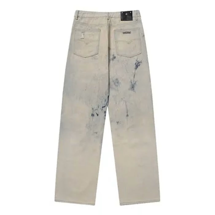 Authentic Chrome Hearts Chrome Hearts St Barth Tie Dye Denim Jeans â€“ front view
