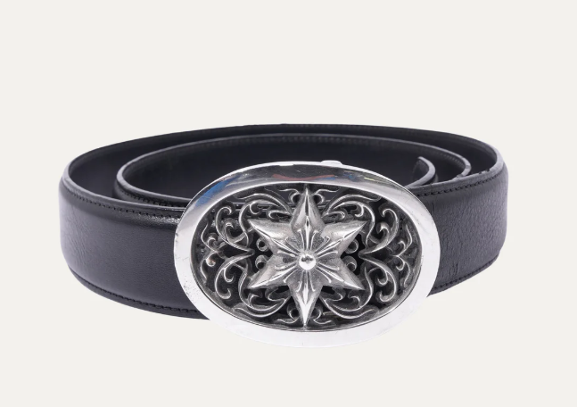 Chrome Hearts Star Buckle Belt – belt front view