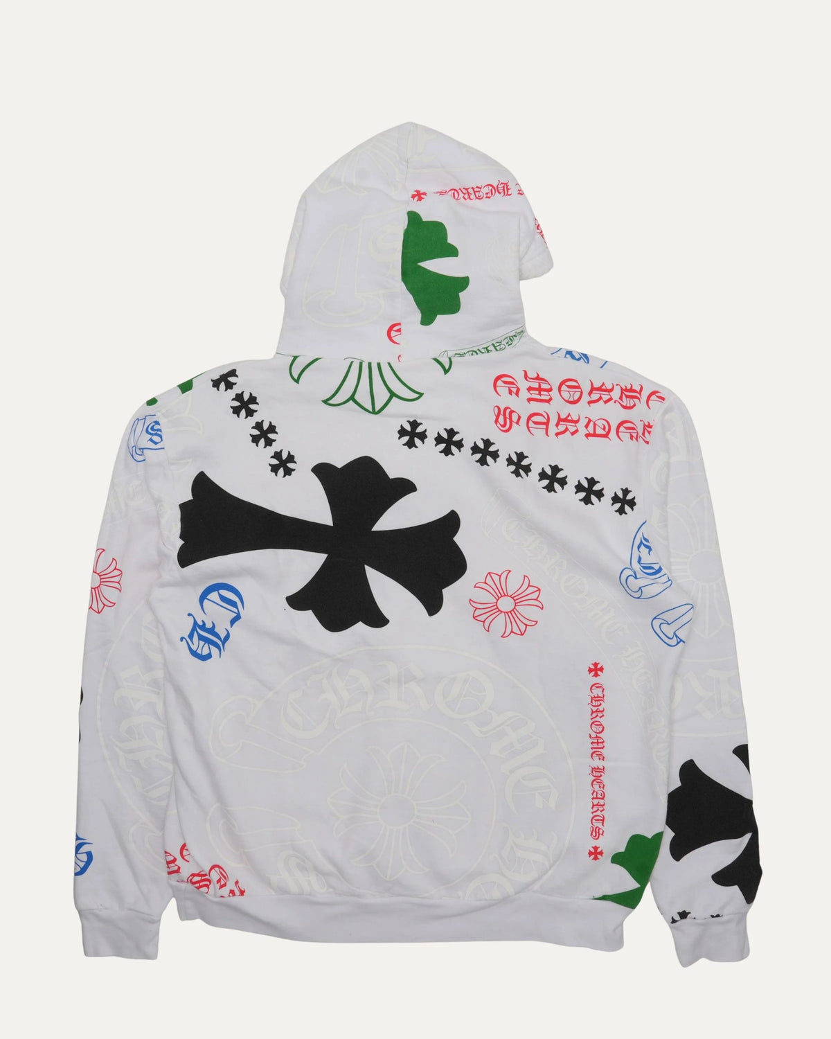Authentic Chrome Hearts Chrome Hearts Stencil Hoodie – front view