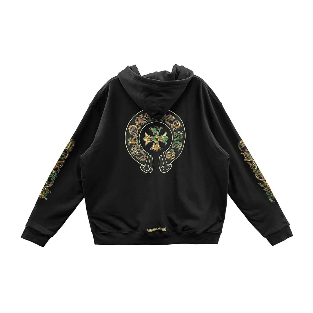 Authentic Chrome Hearts Chrome Hearts Triple Cross Camo Hoodie – front view