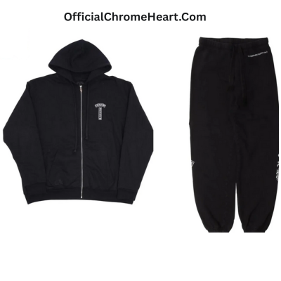 Chrome Hearts USA Tracksuit – hoodie front view