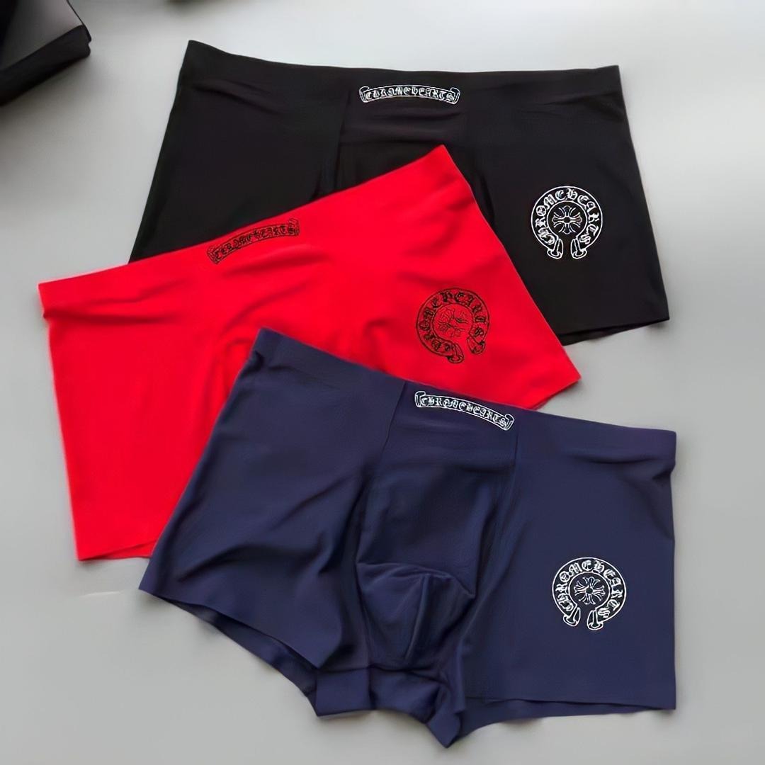 Chrome Hearts Underwear – Black Red Navy – underwear front view