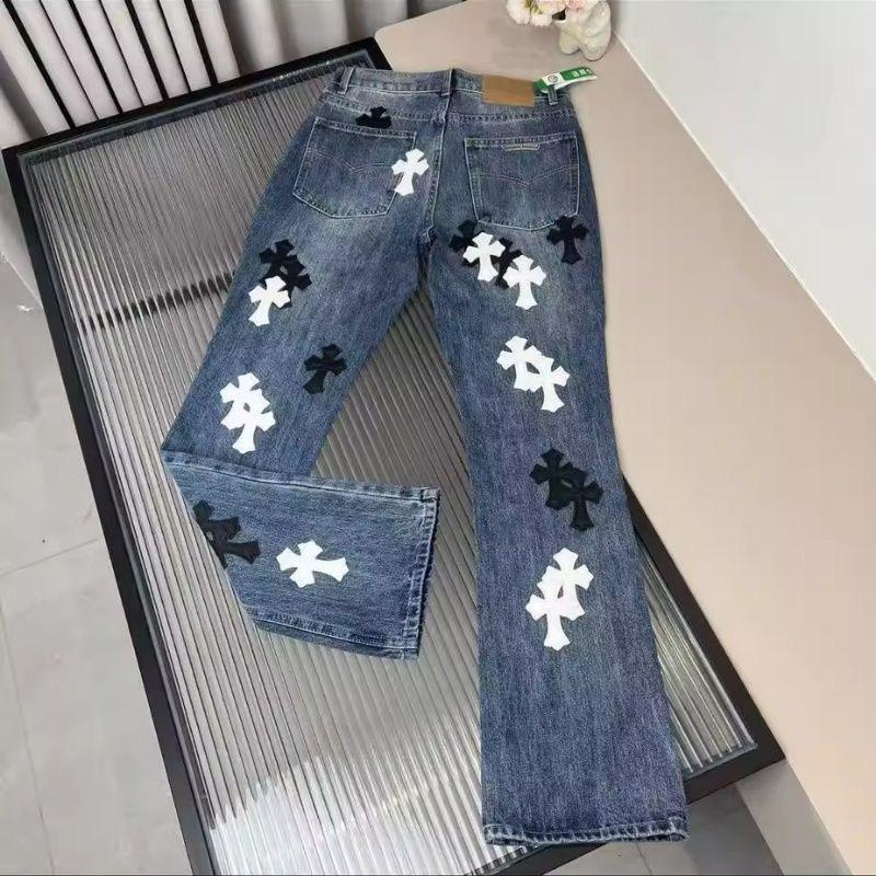 Authentic Chrome Hearts Chrome Hearts Vintage Aged Jeans – front view