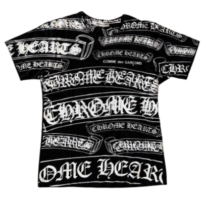 Chrome Hearts X Comme Des Garcons Rare Restock Black Shirt – shirt front view