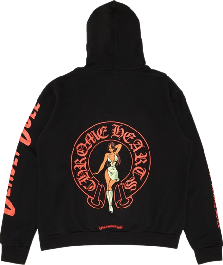 Chrome Hearts x Deadly Doll Exclusive Hoodie – hoodie front view