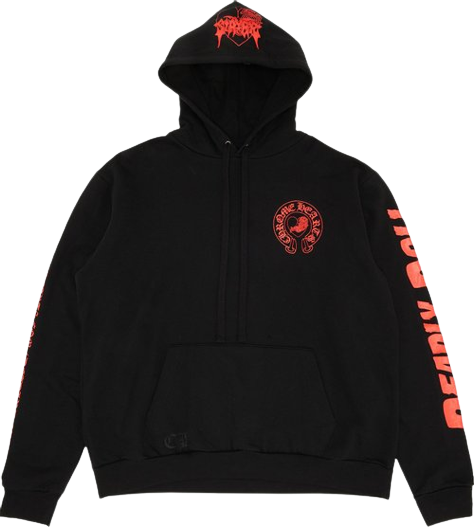 Authentic Chrome Hearts Chrome Hearts x Deadly Doll Exclusive Hoodie – front view