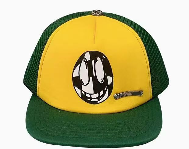 Authentic Chrome Hearts Chrome Hearts x Matty Boy ‘Smiley’ Trucker Cap – front view