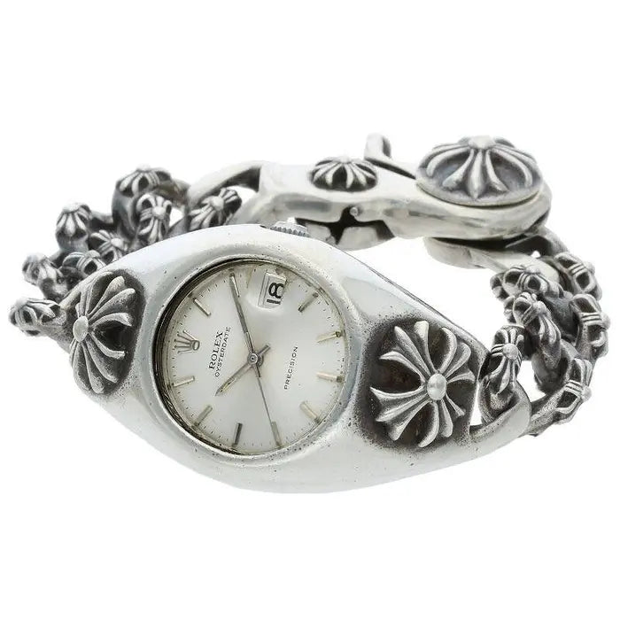 Chrome Hearts x Rolex Oysterdate Wristwatch – watch front view
