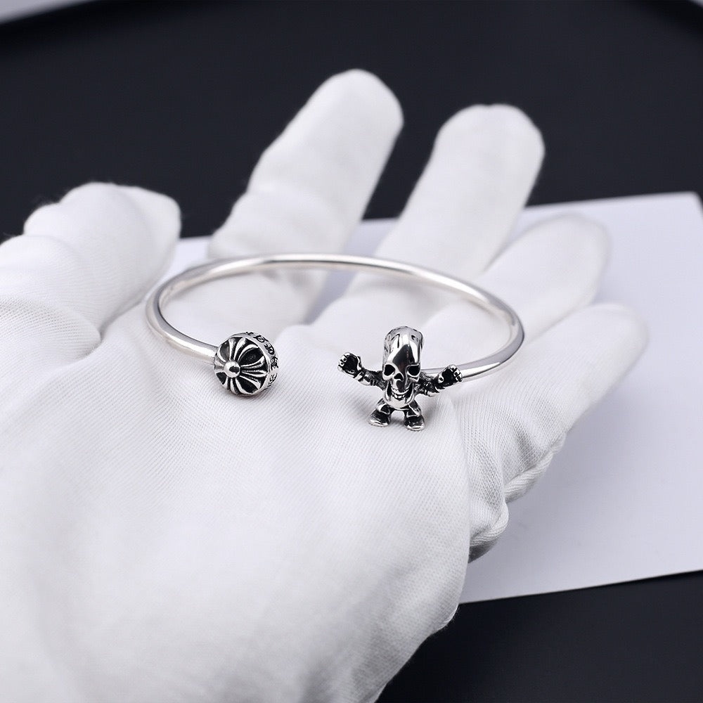 Chrome hearts foti skull bracelet – bracelet front view