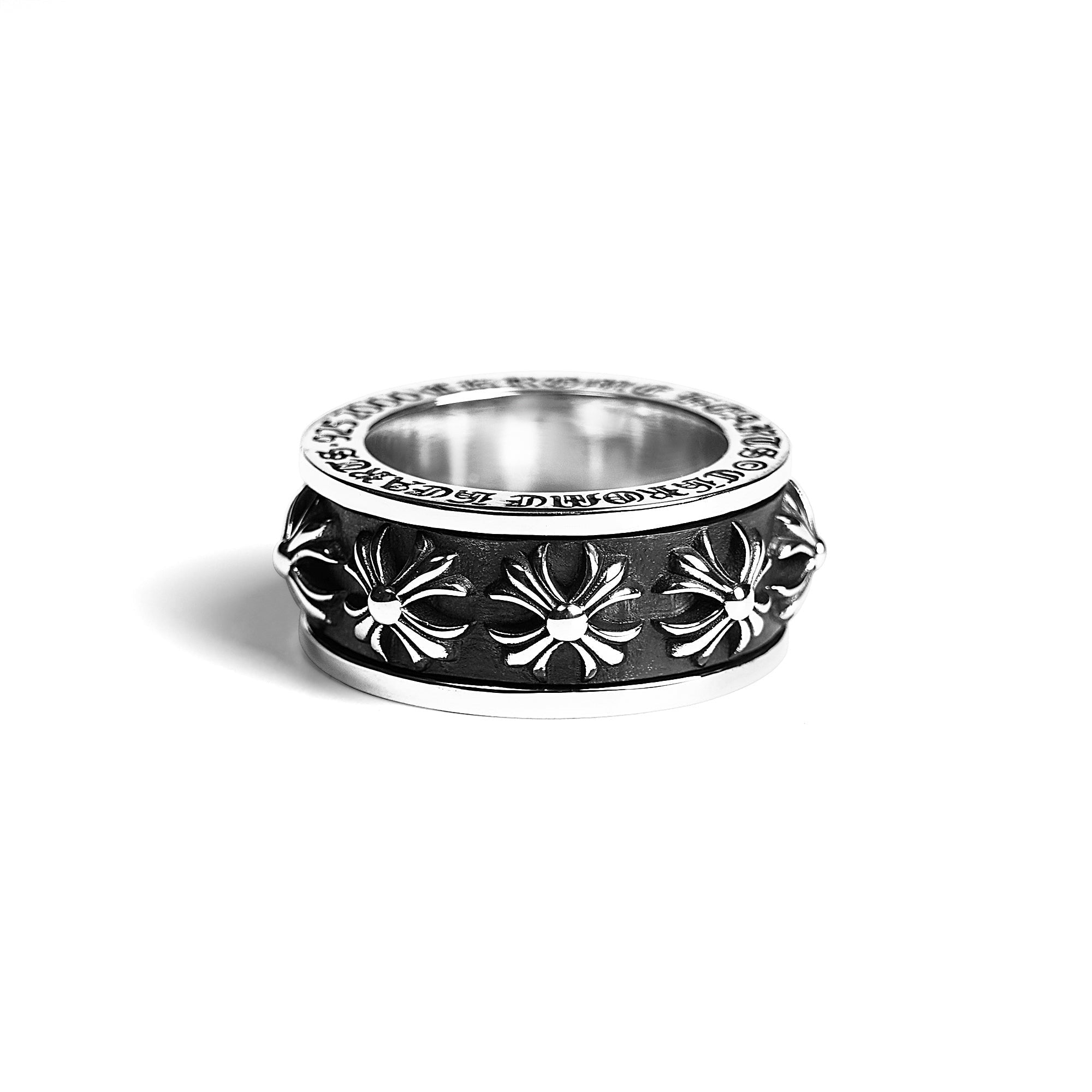 Authentic Chrome Hearts Chx Spinner Ring – ring front view